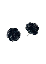 Black Rose Earrings