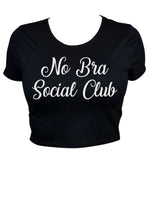 no bra social club crop tee