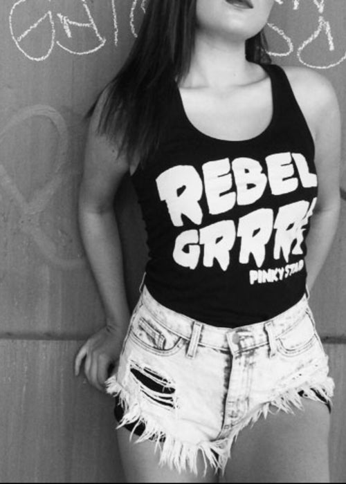 Rebel Grrrl Racerback Tank Top